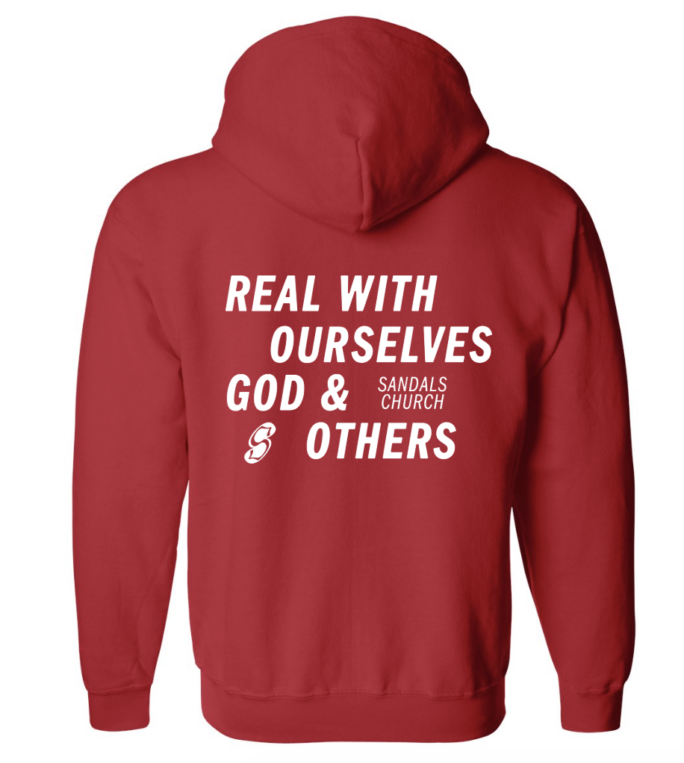 Red Guest Services Volunteer Zip Up
