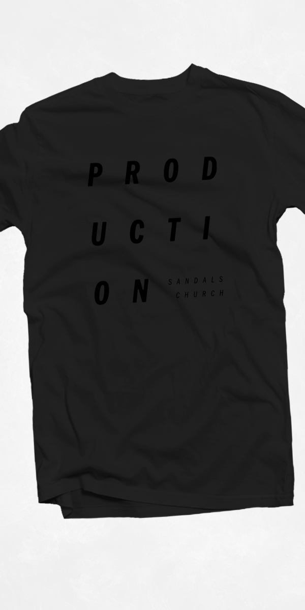 Black Production Volunteer Shirt