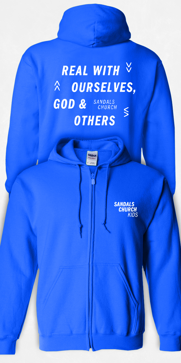 Blue Sandals Church Kids Volunteer Zip Up