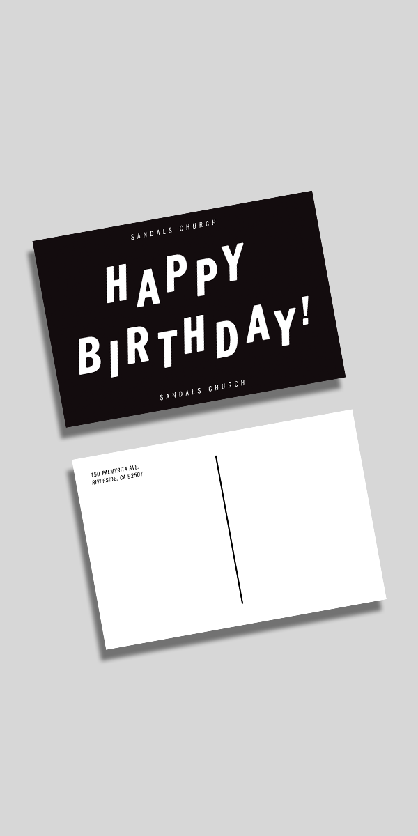 Staff Birthday Card
