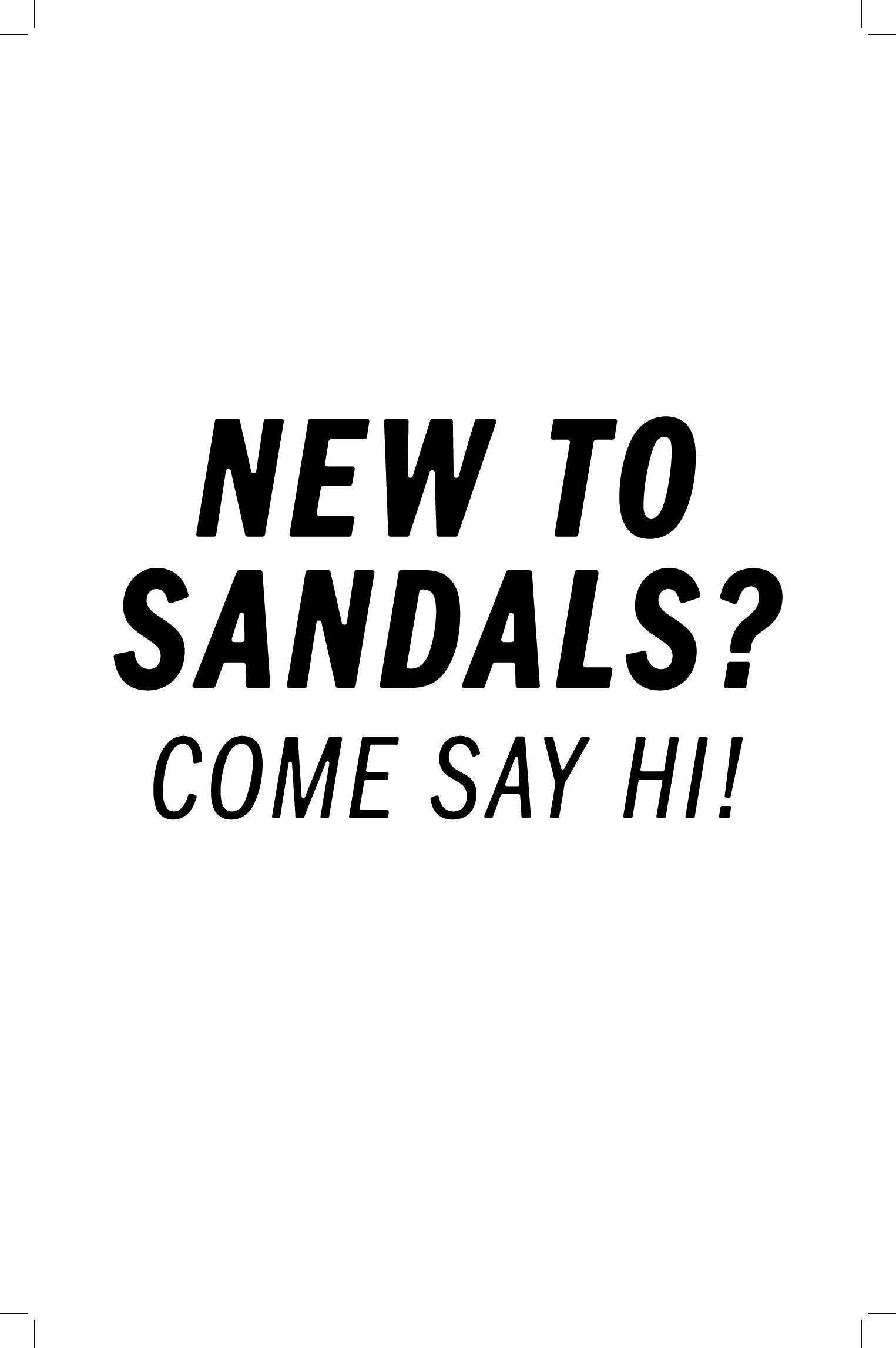 New to Sandals First Time Guest 11x17