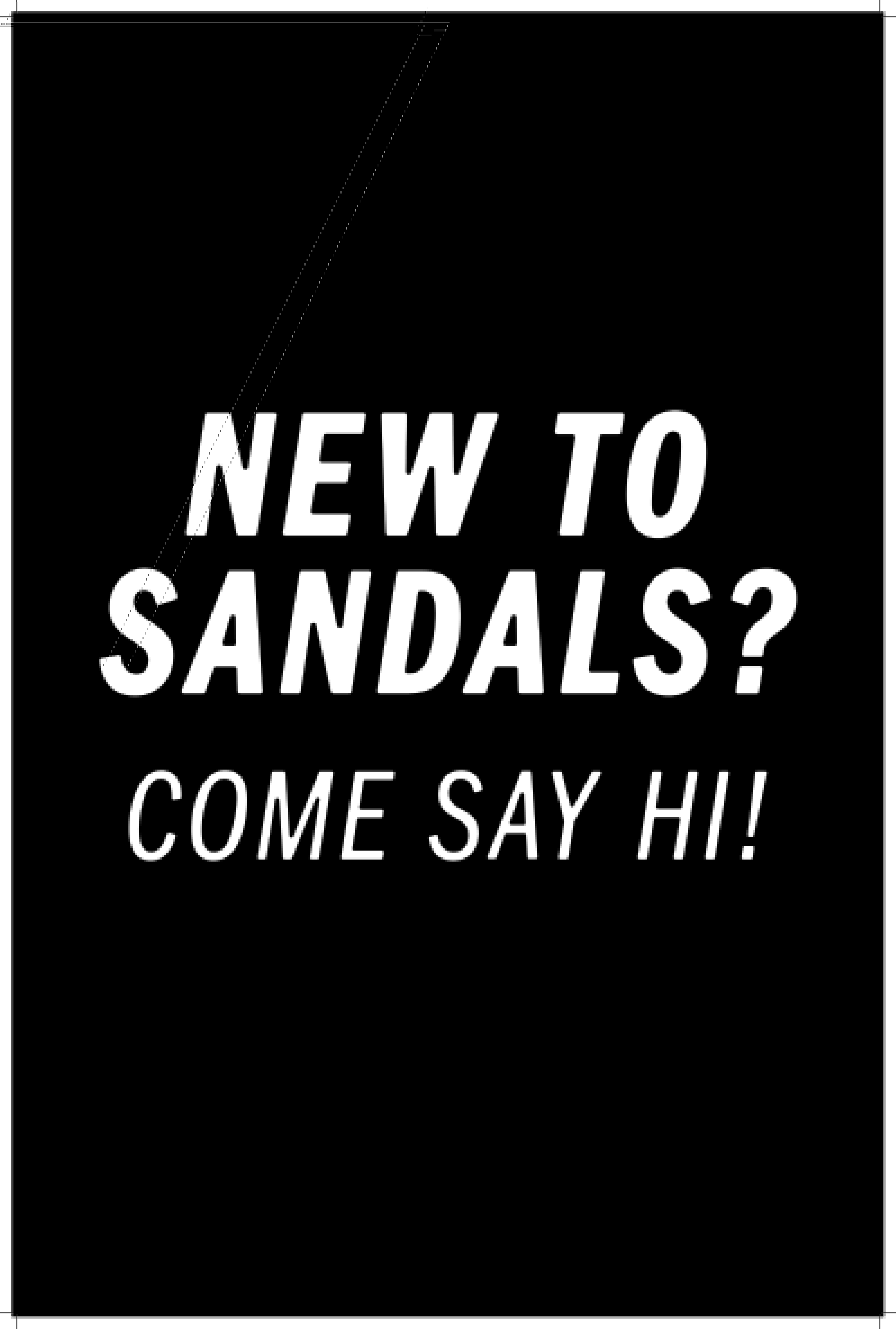 New to sandals - First Time guest  A Frame