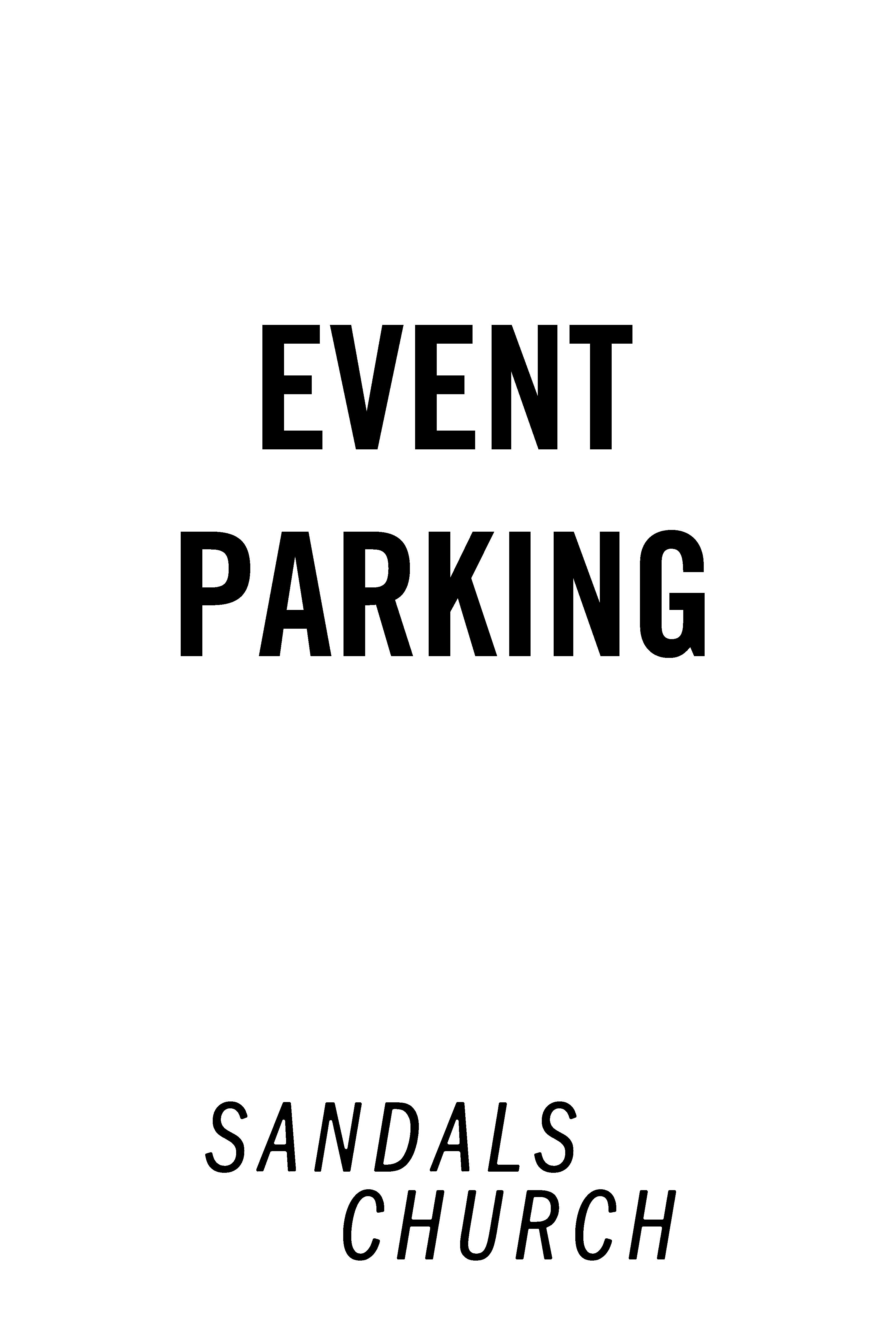 Event Parking A Frame
