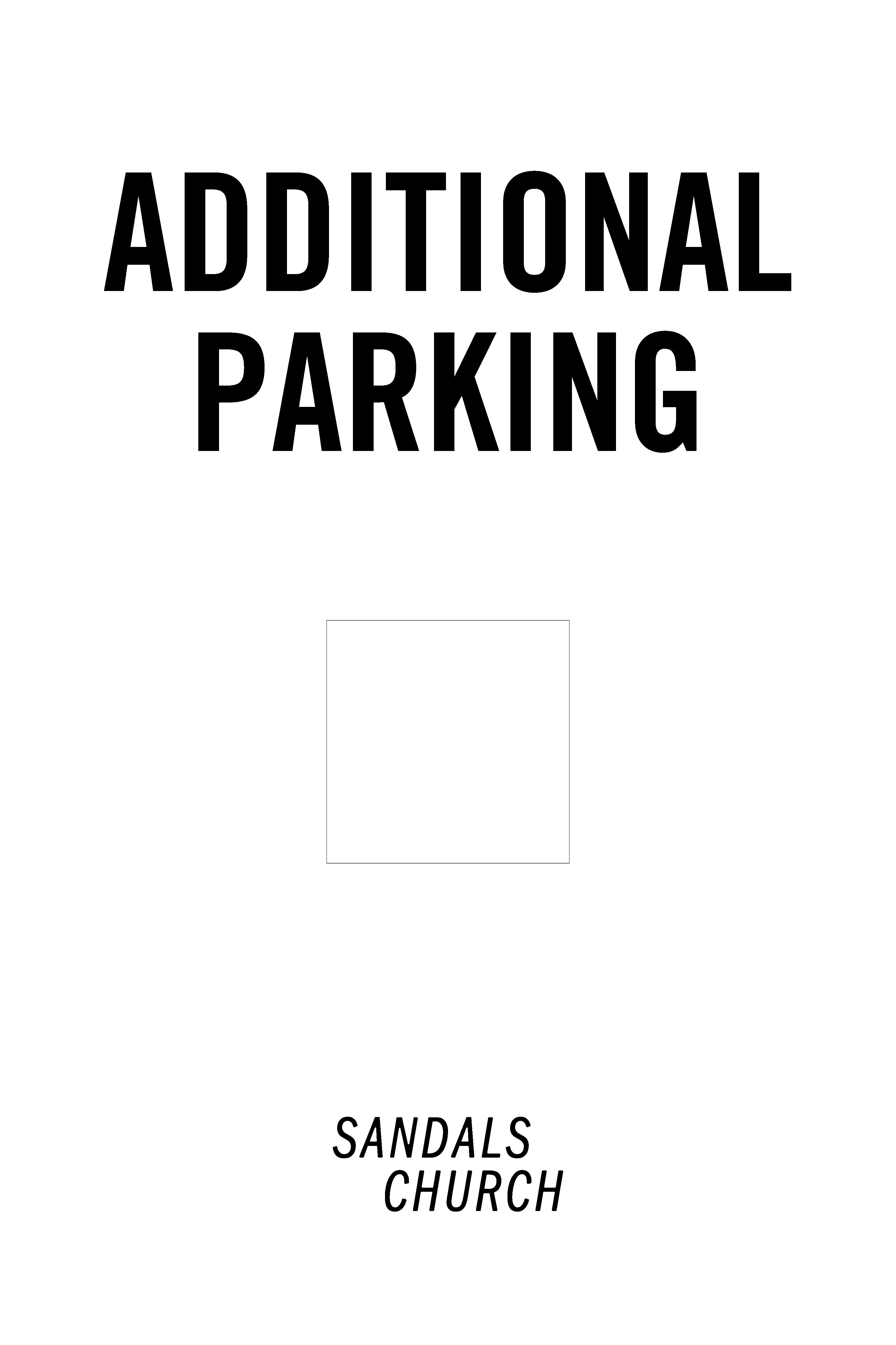 Additional Parking A Frame
