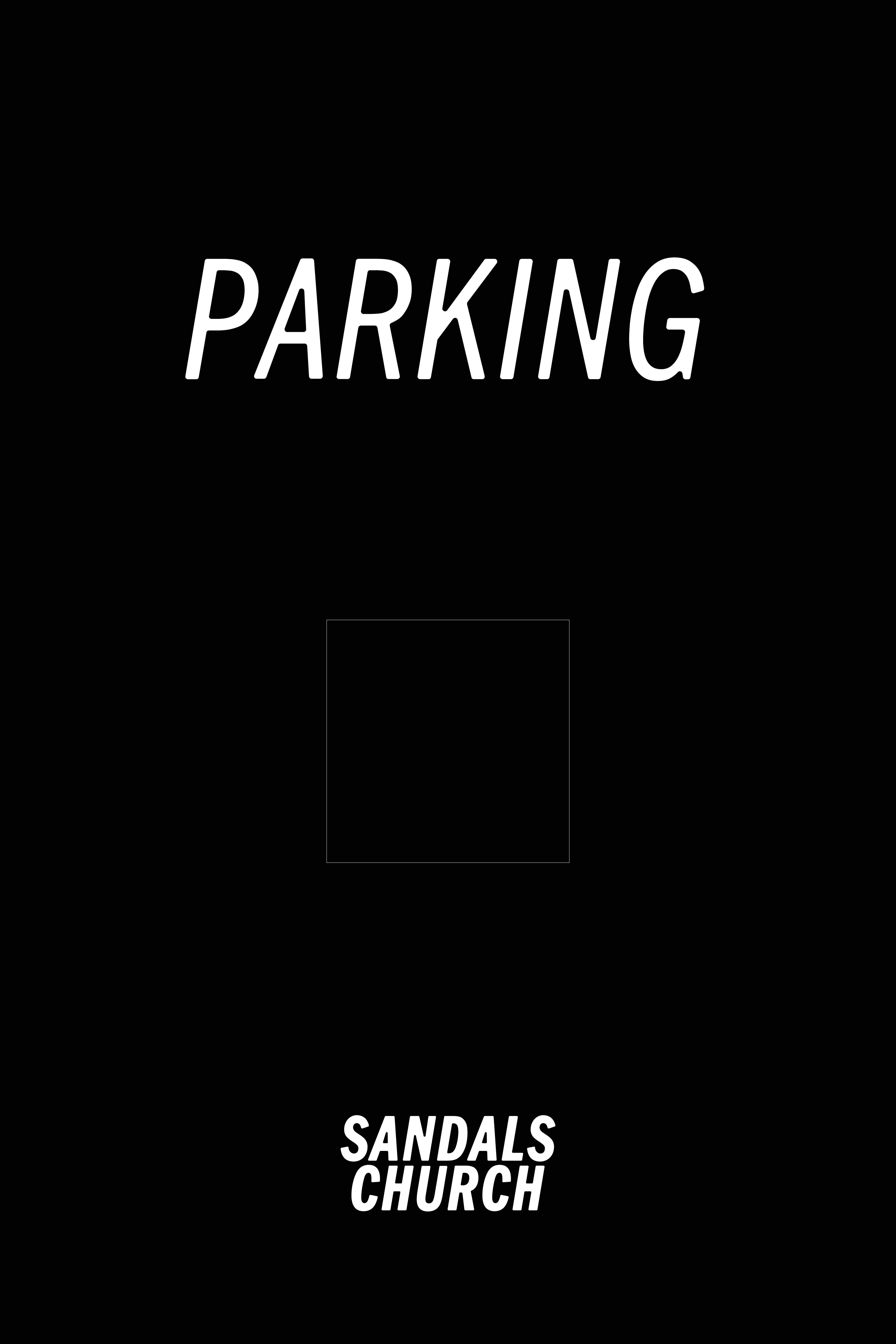 Parking A Frame with velcro arrow