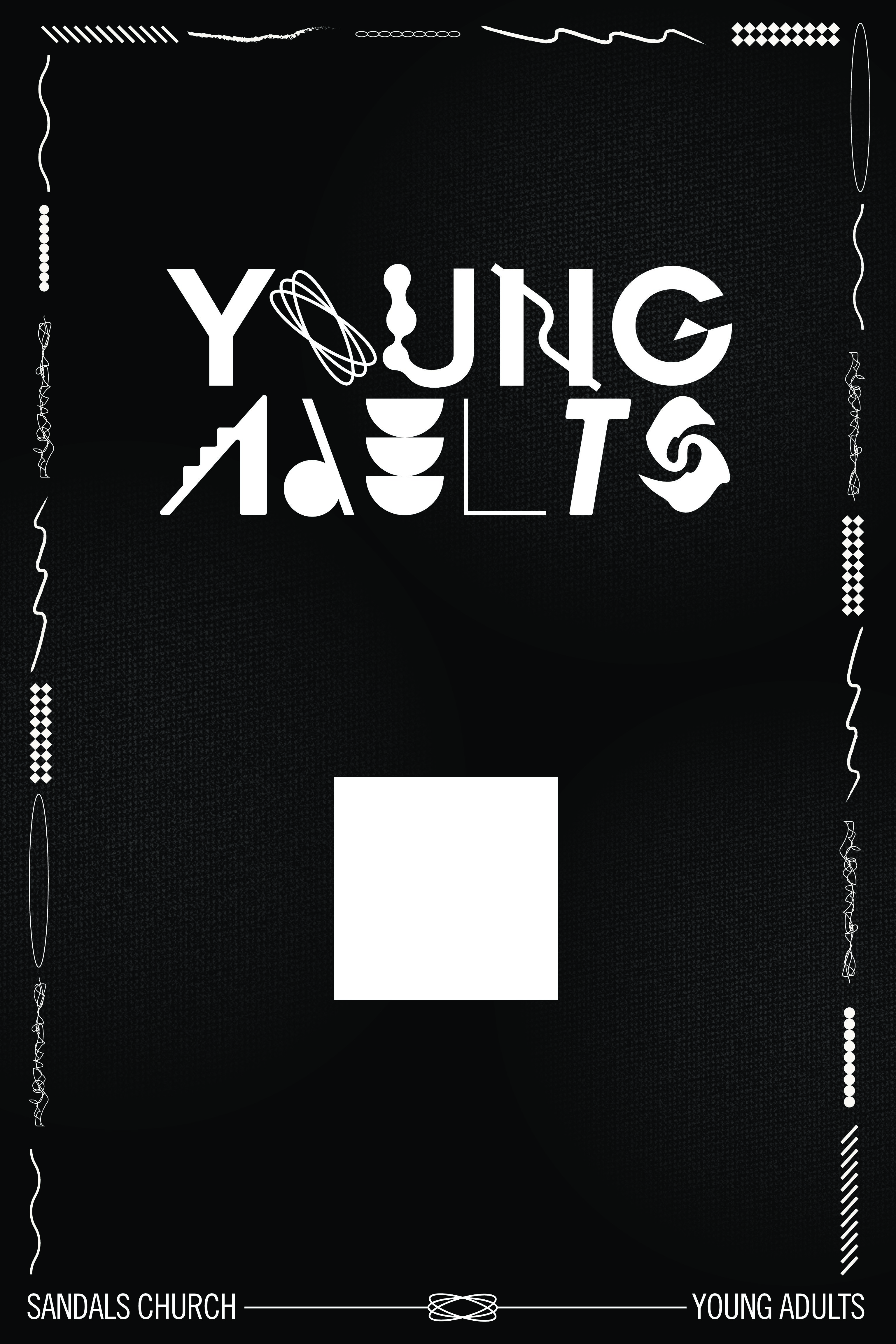 Young Adult A Frame with arrow
