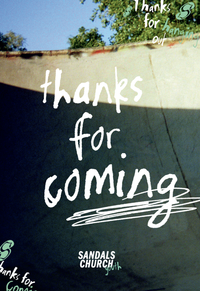 Youth thanks for coming Postcards