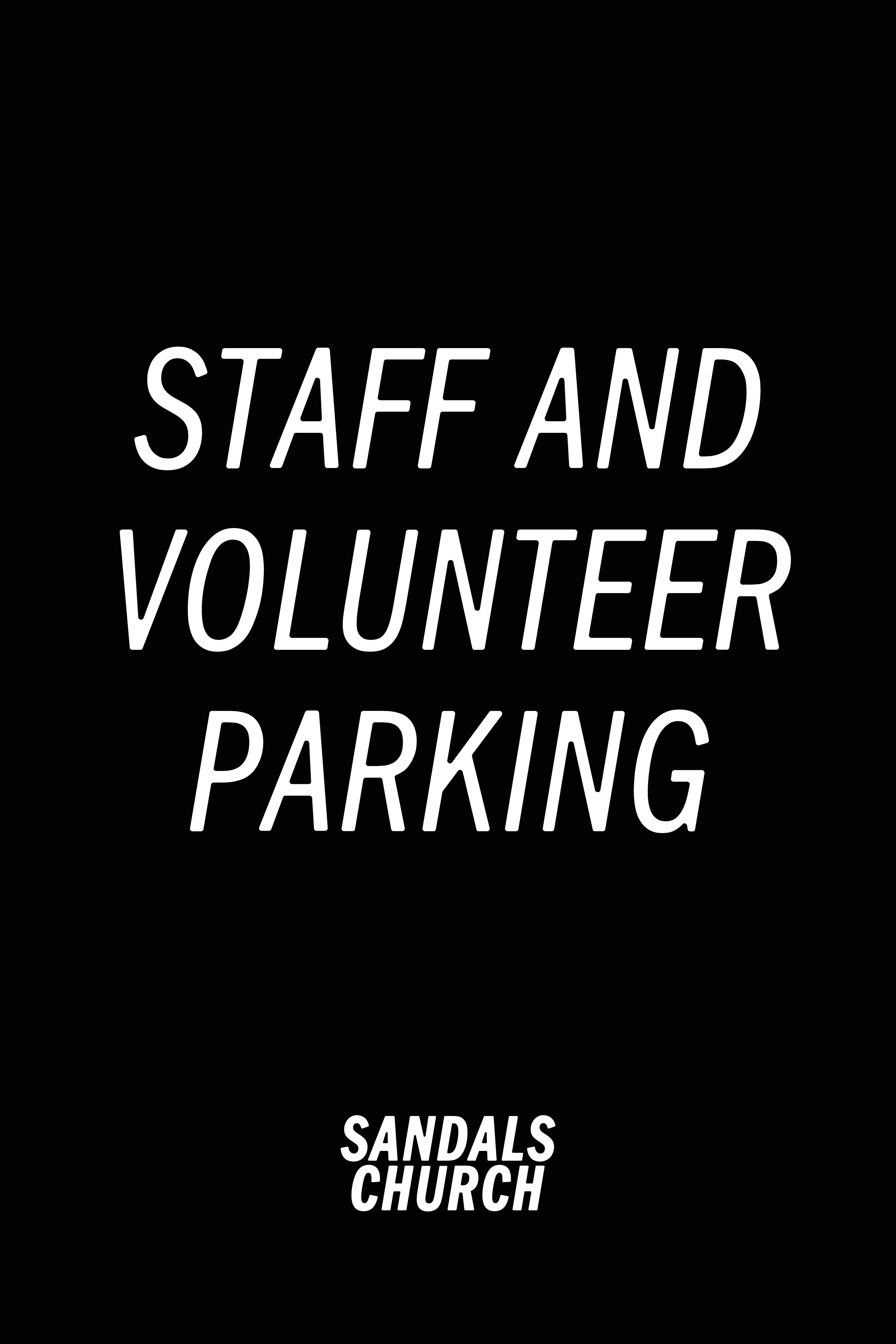 Staff and Volunteer Parking