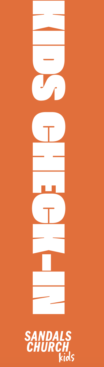 SCK Orange Check In Feather Flag