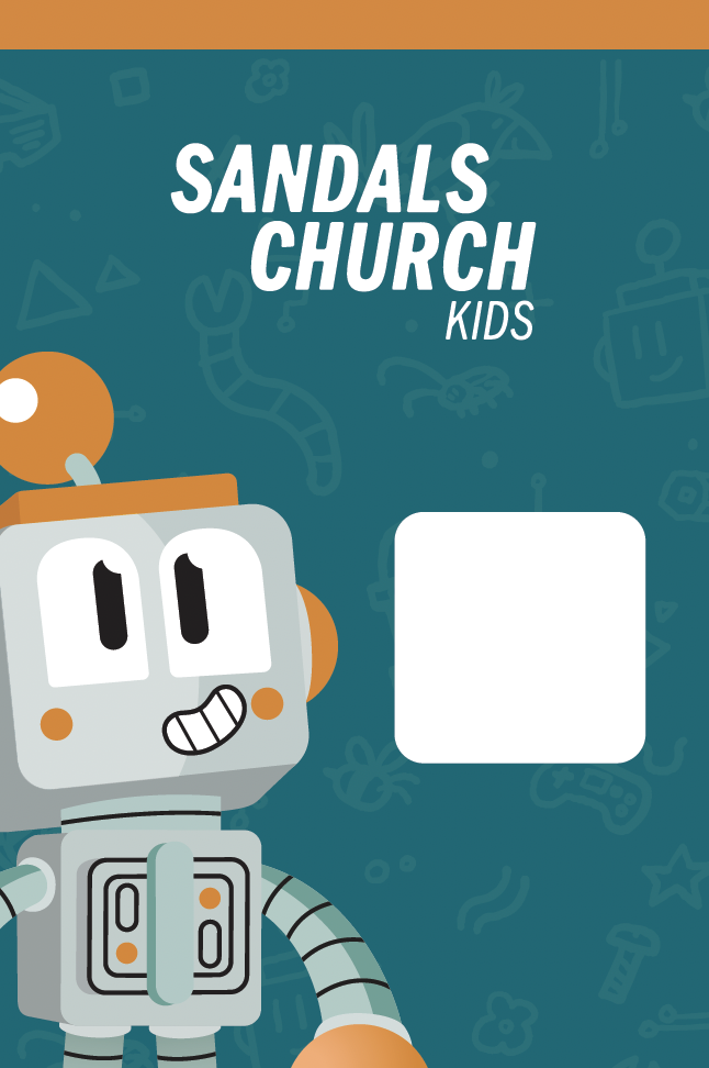 Sandals Kids A frame sign with arrow