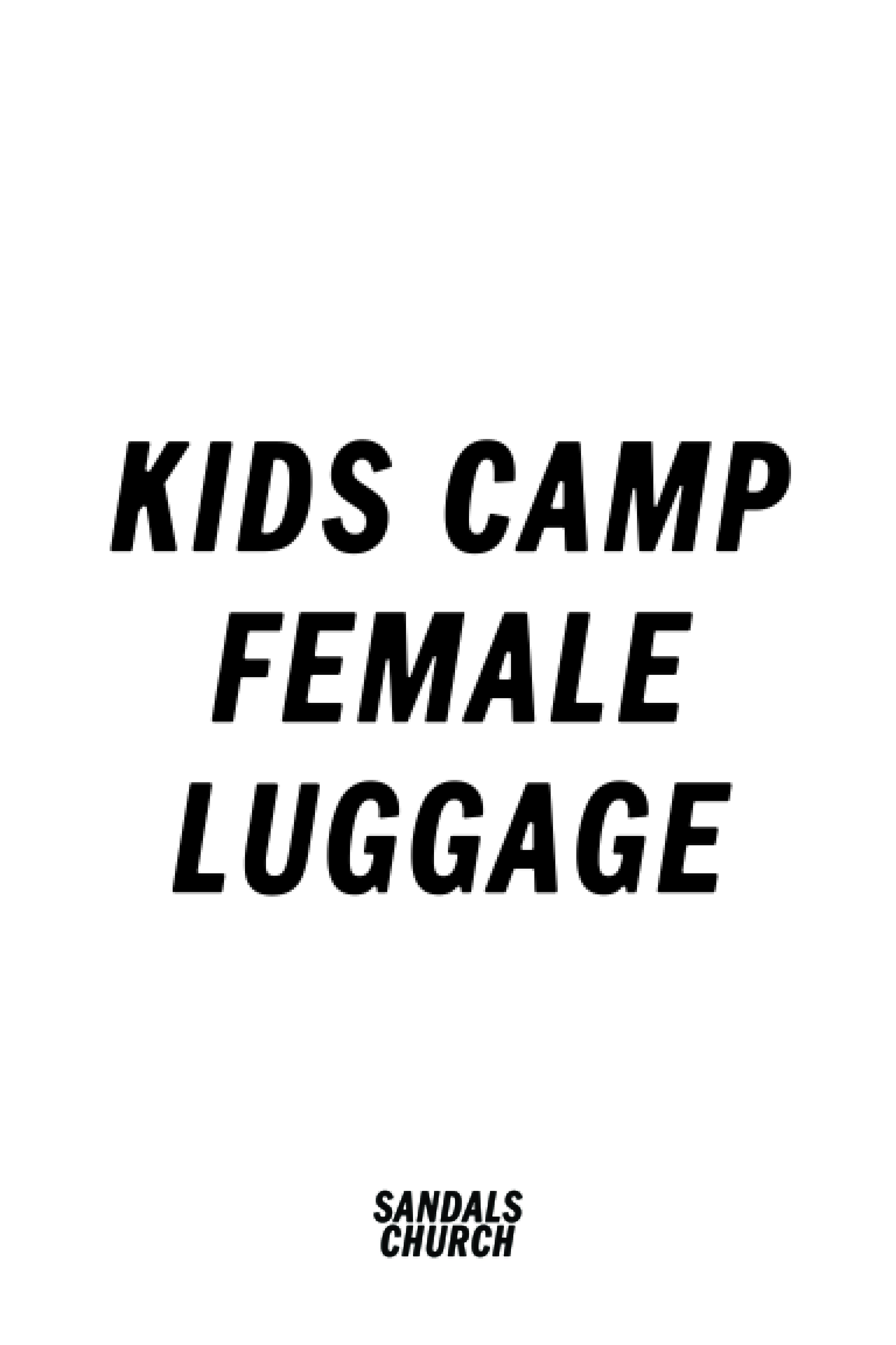 CAMP a frame - Kids camp Male and Female Luggage - Image 2