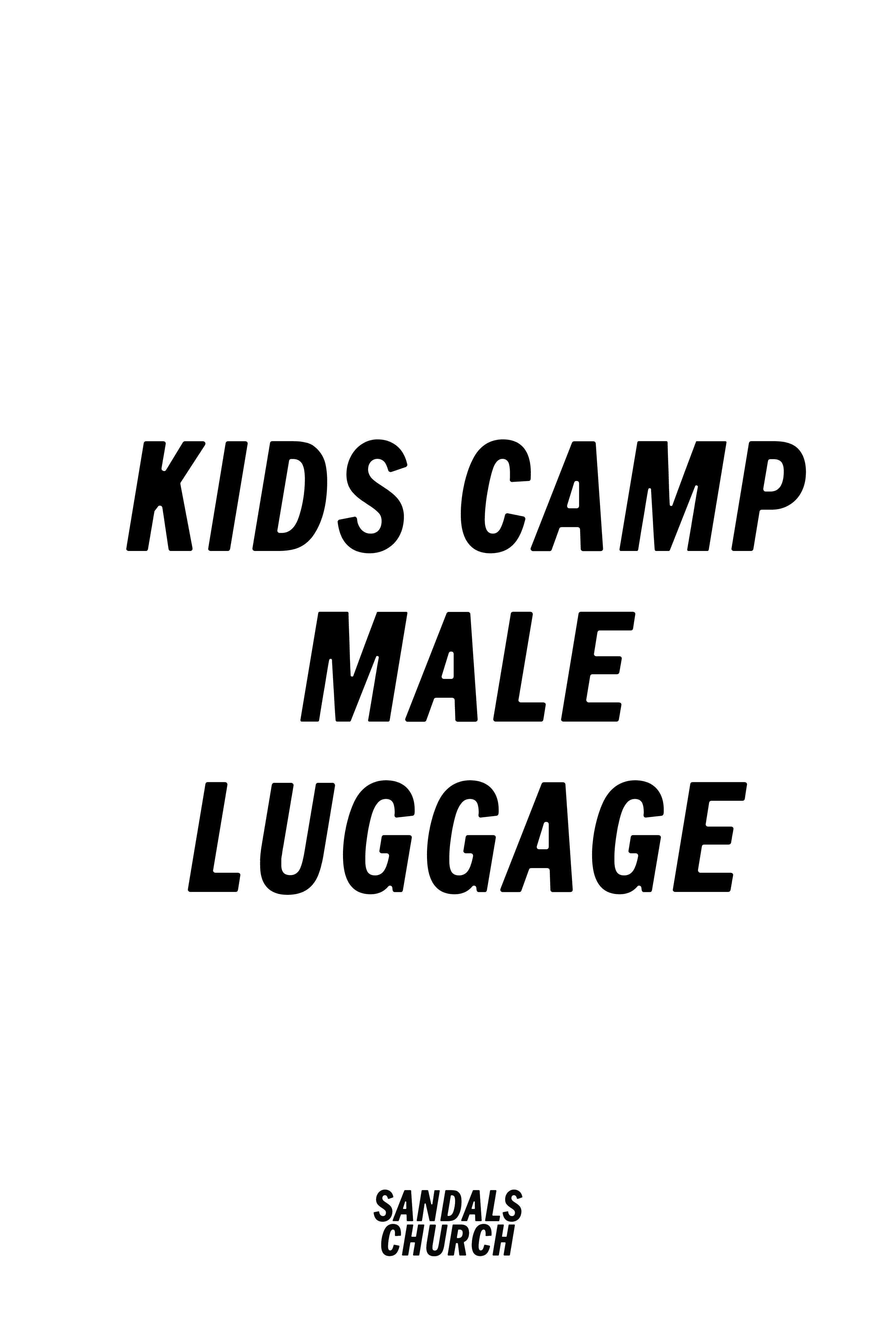 CAMP a frame - Kids camp Male and Female Luggage