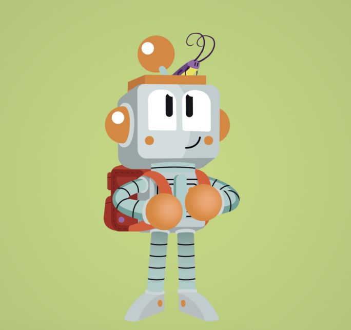 Square Robot Jeff Coro